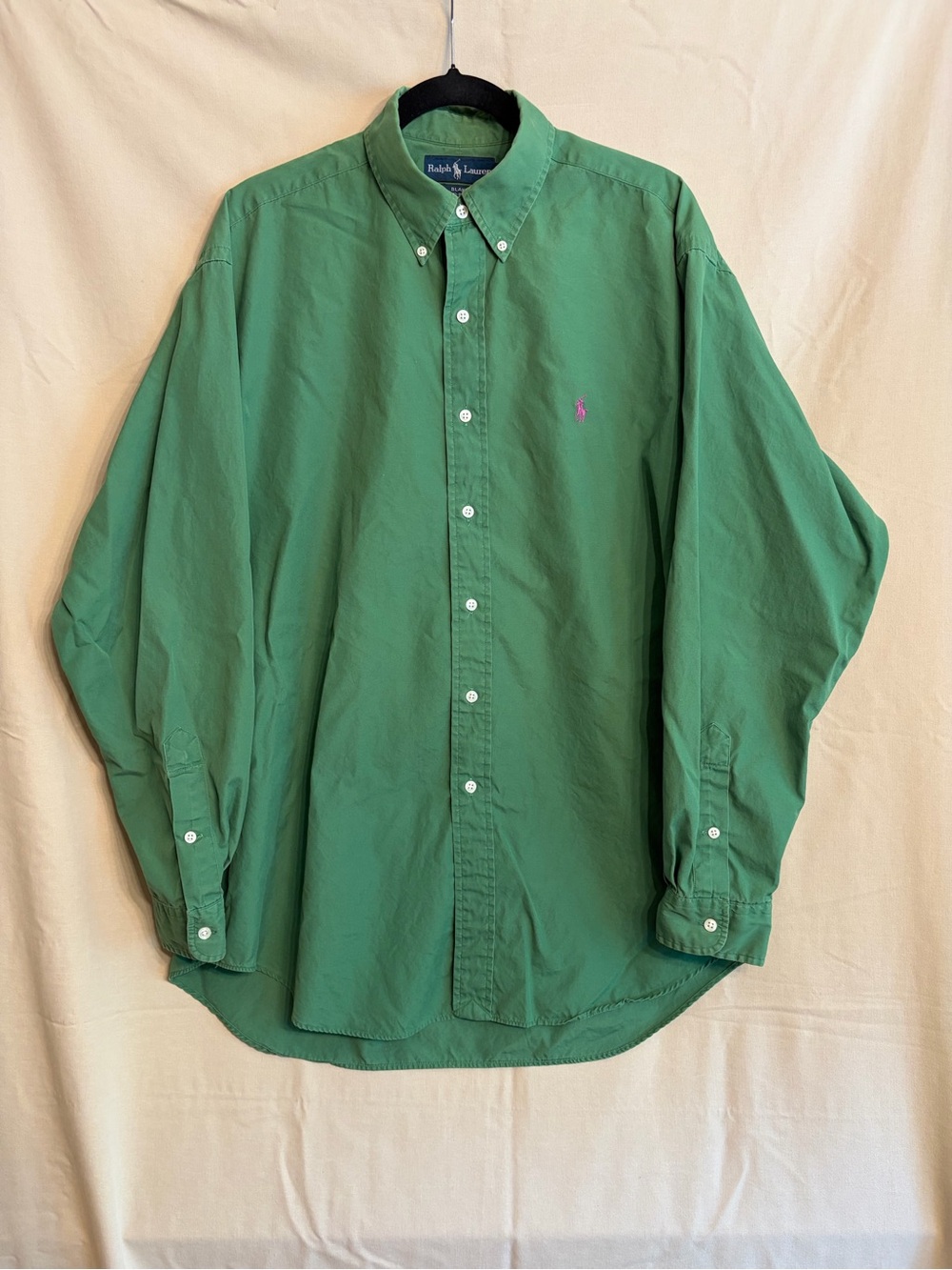 Ralph Lauren Men's Kelly Green Button-Down Oxford Shirt